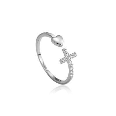 Nhẫn Bạc Nữ đính đá CZ Trái Tim Louisa LILI 172640 5
