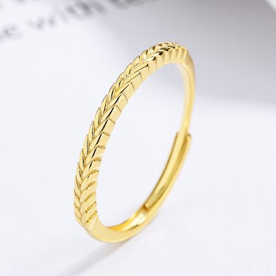 Nhẫn Bạc Nữ Hình Cây Lúa Mì Rowyn LILI 172686 2