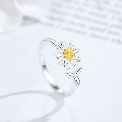 Nhẫn Bạc Nữ Hình Hoa Cúc Nhỏ Novalee LILI 172649 5