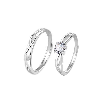 Nhẫn đôi Bạc đính Kim Cương Moissanite Seraphina LILI 172708 5