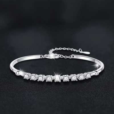 Vòng Tay Bạc Nữ đính Kim Cương Moissanite Kimberly LILI 172497 1