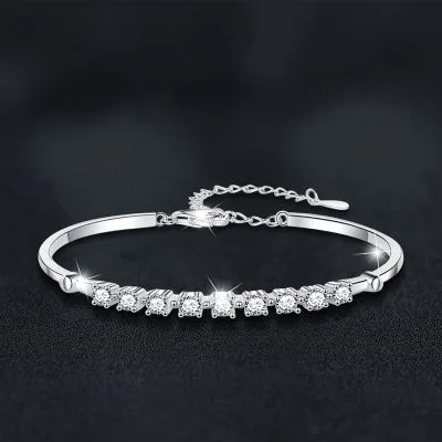 Vòng Tay Bạc Nữ đính Kim Cương Moissanite Kimberly LILI 172497 1