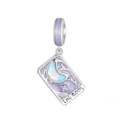 Hạt Charm Bạc Nữ đính đá CZ Bài Tarot Cổ điển Amina LILI 173839 14