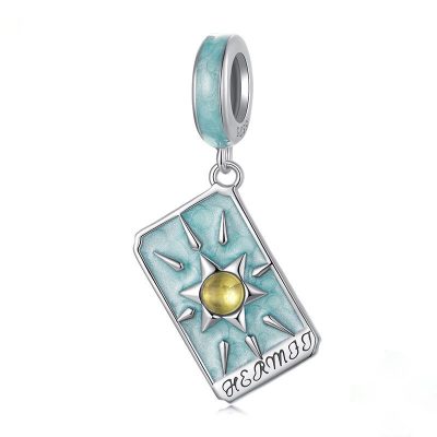 Hạt Charm Bạc Nữ đính đá CZ Bài Tarot Cổ điển Amina LILI 173839 15
