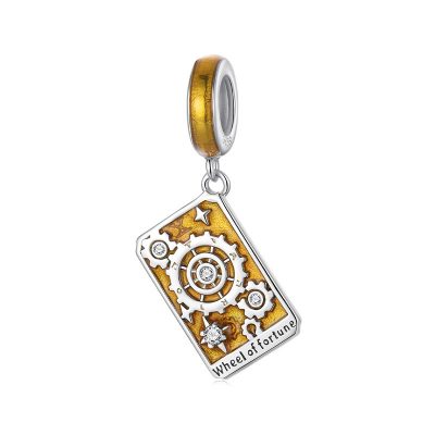Hạt Charm Bạc Nữ đính đá CZ Bài Tarot Cổ điển Amina LILI 173839 7