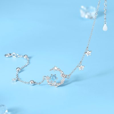 Lắc Tay Bạc Nữ đính đá CZ Cây Xanh Và Chim Nhỏ Alaia LILI 175636 1
