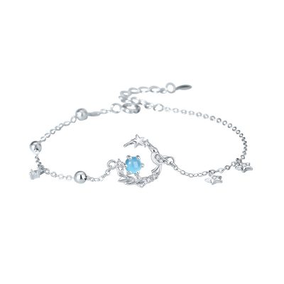 Lắc Tay Bạc Nữ đính đá CZ Cây Xanh Và Chim Nhỏ Alaia LILI 175636 4