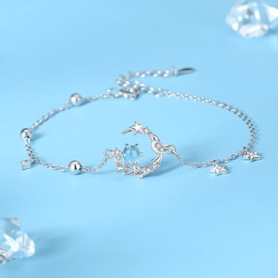 Lắc Tay Bạc Nữ đính đá CZ Cây Xanh Và Chim Nhỏ Alaia LILI 175636 5
