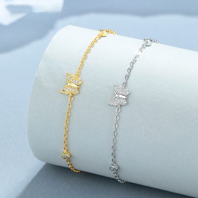 Lắc Tay Bạc Nữ đính đá CZ Hồ điệp Julianna LILI 176060 1