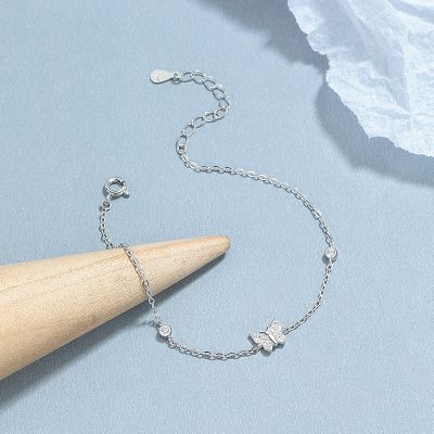Lắc Tay Bạc Nữ đính đá CZ Hồ điệp Julianna LILI 176060 4