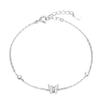 Lắc Tay Bạc Nữ đính đá CZ Hồ điệp Julianna LILI 176060 5