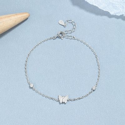 Lắc Tay Bạc Nữ đính đá CZ Hồ điệp Julianna LILI 176060 6