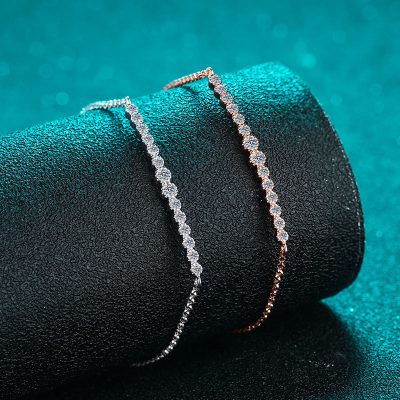 Lắc Tay Bạc Nữ đính Kim Cương Moissanite Jimena LILI 176387 2