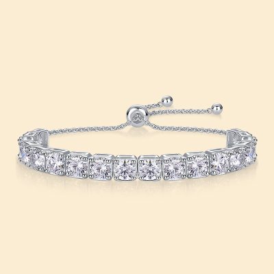 Lắc Tay Bạc Nữ đính Kim Cương Moissanite Miranda LILI 176210 2