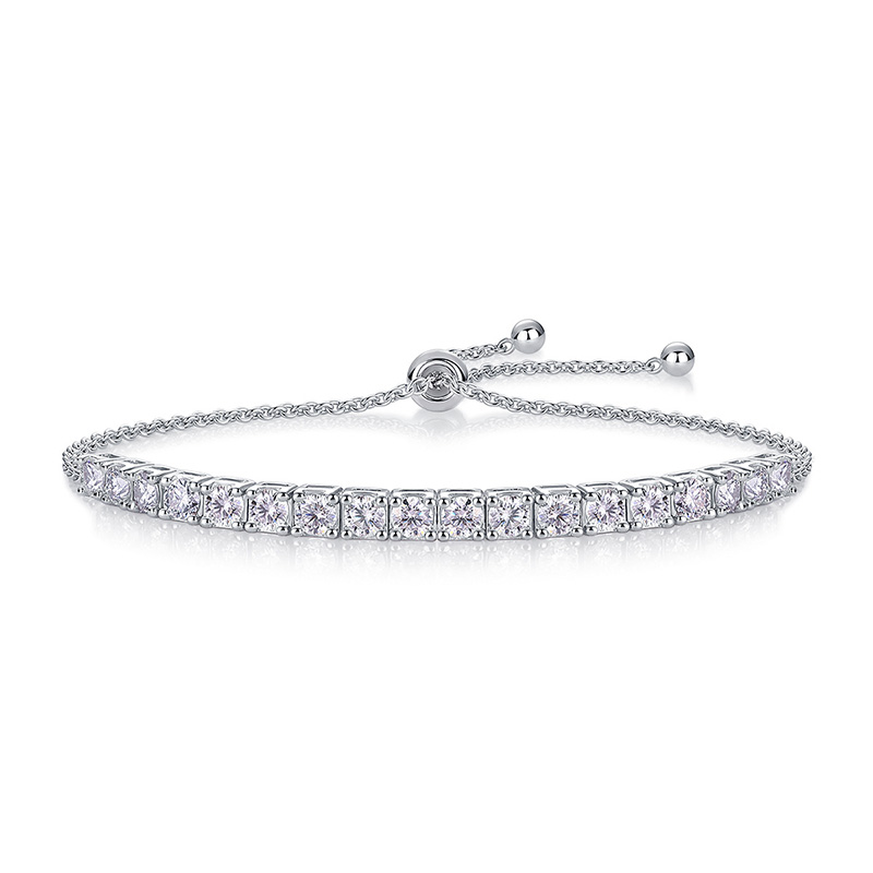 Lắc Tay Bạc Nữ đính Kim Cương Moissanite Miranda LILI 176210 4