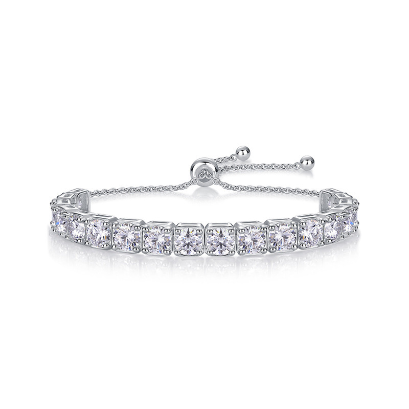 Lắc Tay Bạc Nữ đính Kim Cương Moissanite Miranda LILI 176210 6
