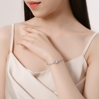 Lắc Tay Bạc Nữ đính Kim Cương Moissanite Bầu Trời Sao Palmer LILI 176028 2