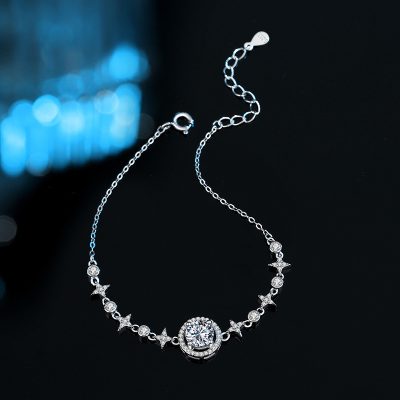 Lắc Tay Bạc Nữ đính Kim Cương Moissanite Bầu Trời Sao Palmer LILI 176028 3