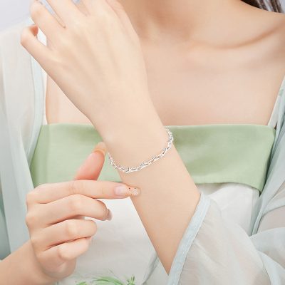 Lắc Tay Bạc Nữ Hình Cây Trúc Catherine LILI 175346 2