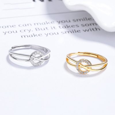 Nhẫn Bạc Nữ đính đá CZ Tròn Vô Cực Christina LILI 174987 1