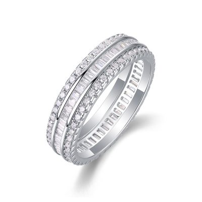 Nhẫn Bạc Nữ đính Kim Cương Moissanite Amayah LILI 176477 3