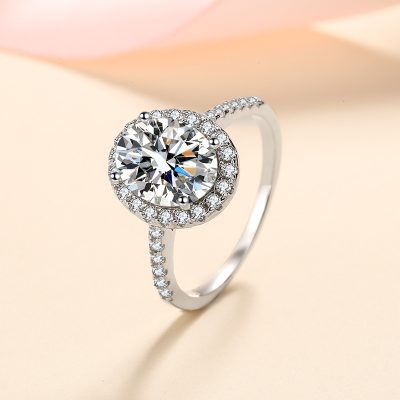 Nhẫn Bạc Nữ đính Kim Cương Moissanite Legacy LILI 176638 2