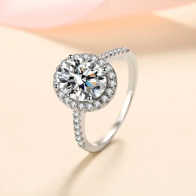 Nhẫn Bạc Nữ đính Kim Cương Moissanite Legacy LILI 176638 2