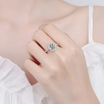 Nhẫn Bạc Nữ đính Kim Cương Moissanite Legacy LILI 176638 4