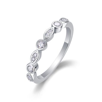 Nhẫn Bạc Nữ đính Kim Cương Moissanite Cách điệu Holland LILI 176597 3