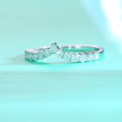 Nhẫn Bạc Nữ đính Kim Cương Moissanite Vương Miện Oaklyn LILI 176581 5