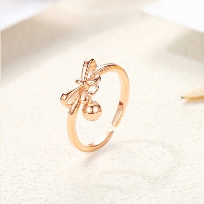 Nhẫn Bạc Nữ Hình Chiếc Nơ Chuông Paulina LILI 174929 1