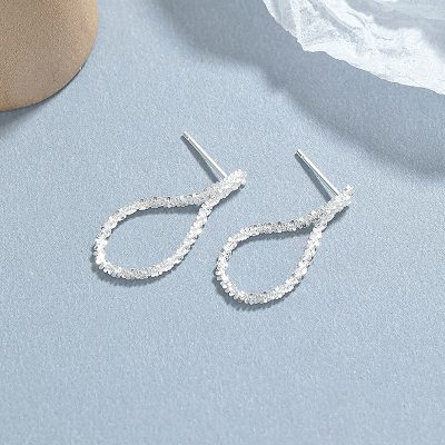 Bông Tai Bạc Nữ Dạng Dây Xù Evelynn LILI 181784 1