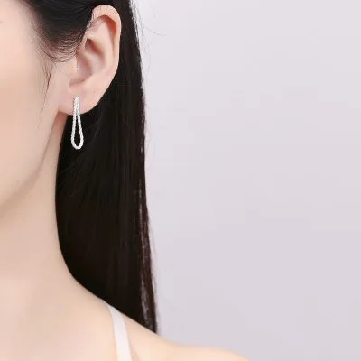 Bông Tai Bạc Nữ Dạng Dây Xù Evelynn LILI 181784 3