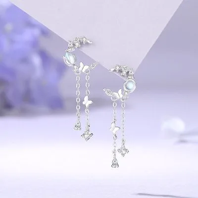 Bông Tai Bạc Nữ đính đá CZ Bông Hoa Tulip LILI 181629 1