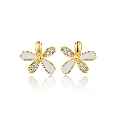 Bông Tai Bạc Nữ đính đá CZ Bông Hoa Nhỏ Emory LILI 181872 5
