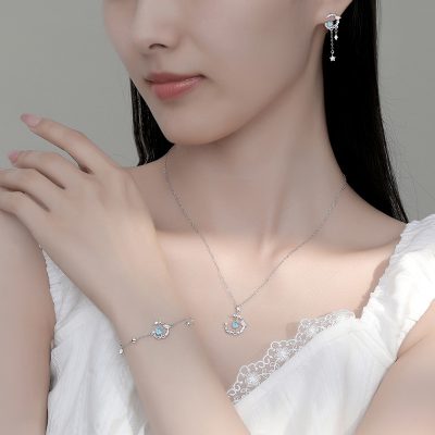 Bông Tai Bạc Nữ đính đá CZ Cành Và Chim Nhỏ Amira LILI 181557 3