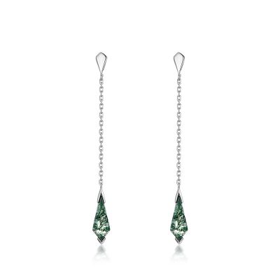 Bông Tai Bạc Nữ đính đá CZ Hình Giọt Nước Vanessa LILI 181926 1