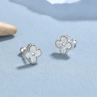 Bông Tai Bạc Nữ Hình Cỏ 4 Lá Celeste LILI 181696 2