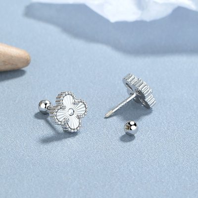 Bông Tai Bạc Nữ Hình Cỏ 4 Lá Celeste LILI 181696 4