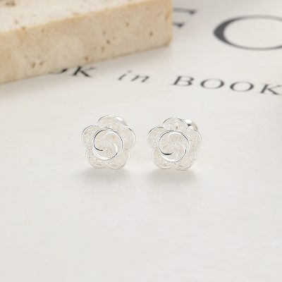 Bông Tai Bạc Nữ Hình Hoa Hồng Stevie LILI 181712 1