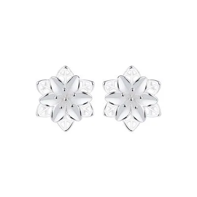 Bông Tai Bạc Nữ Hình Hoa Mai Trắng Jasmine LILI 181705 5