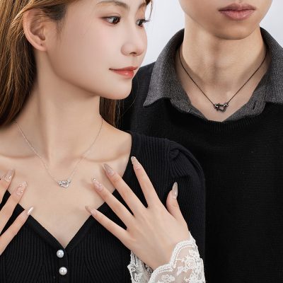 Dây Chuyền Bạc đôi đính đá CZ Hailey LILI 181454 2