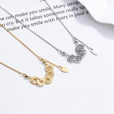Dây Chuyền Bạc Kim Tiền May Mắn Nevaeh LILI 181311 1