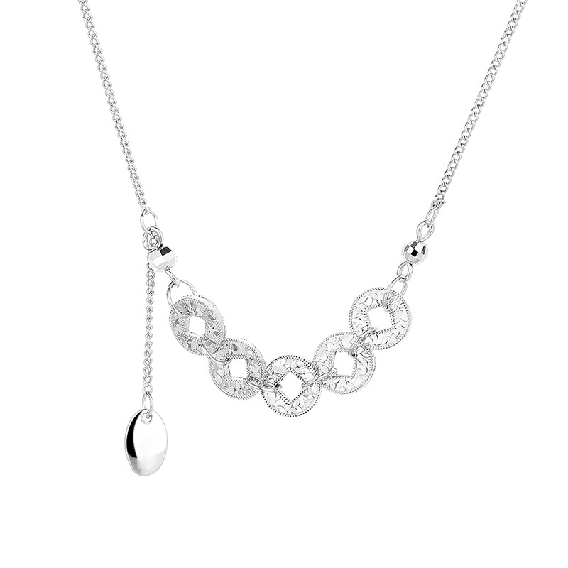 Dây Chuyền Bạc Kim Tiền May Mắn Nevaeh LILI 181311 2