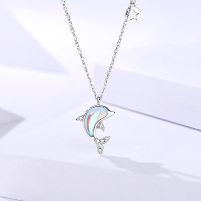 Dây Chuyền Bạc Nữ đính đá CZ Cá Dễ Thương Caroline LILI 181143 1