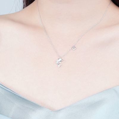 Dây Chuyền Bạc Nữ đính đá CZ Cá Dễ Thương Caroline LILI 181143 3