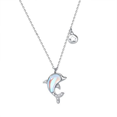 Dây Chuyền Bạc Nữ đính đá CZ Cá Dễ Thương Caroline LILI 181143 5