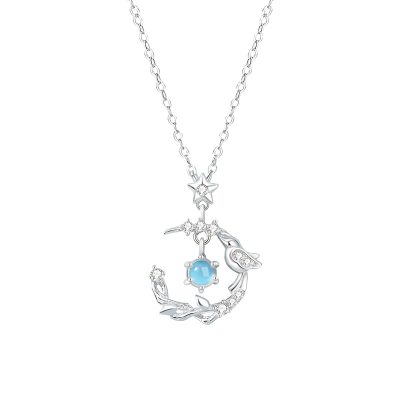 Dây Chuyền Bạc Nữ đính đá CZ Cành Và Chim Nhỏ Hadley LILI 181525 2