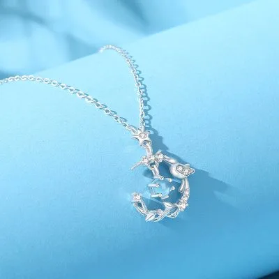 Dây Chuyền Bạc Nữ đính đá CZ Cành Và Chim Nhỏ Hadley LILI 181525 5