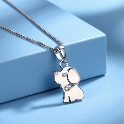 Dây Chuyền Bạc Nữ đính đá CZ Cún Yêu Cecilia LILI 181259 3